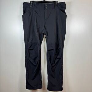 REI Co-op Womens 16P Black Roll Up Convertible Hiking Pants Regular Fit Gorpcore